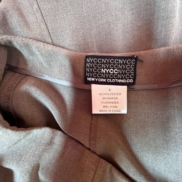 NYCC taupe skirt size 6 - Picture 4 of 5